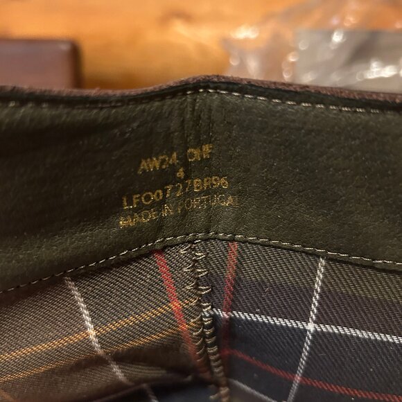 NIB Barbour Ingrid Tall Knee-High Boots Leather and Suede Size US 6 UK 4 EUR 37 - Picture 10 of 16